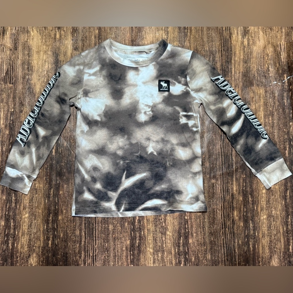 Abercrombie Kids 5/6 Brown Tie Dye Long Sleeve Shirt